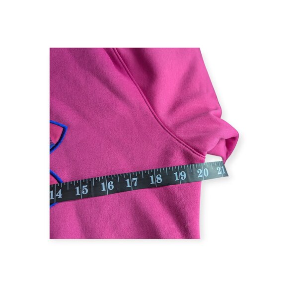 Under Armour Vibrant Pink Hoodie with Blue Accent Size Medium - Picture 13 of 15